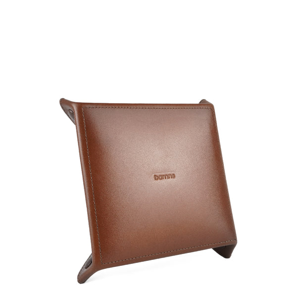 Barnns Titus Leather Valet Tray (Cafe)