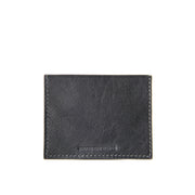 Barnns Terra Handcrafted Crocodile Leather Slim Card Holder - Black
