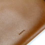 Barnns Liberty Men's Woven Leather Laptop Sleeve (Tan)