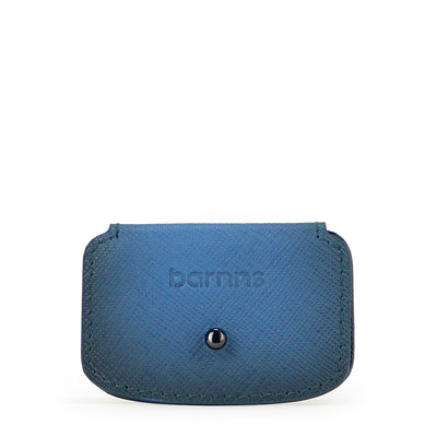 Barnns Aurora Leather Cable Snap Organizer (Blue Saffiano)